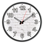 Часы настенные Бюрократ WallC-R71P черный