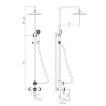 Душевая система Milacio MC 102 BR