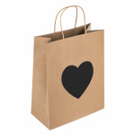 Комплект подарочных пакетов Золотая сказка Heart on Kraft 591971