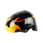 Шлем для роллеров MaxCity GRAFFITY FLAME черный (S)