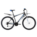 Велосипед Black One Onix 27.5 черный/синий/серебристый (2018