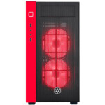Компьютерный корпус SilverStone SST-RL08BR-RGB черный/красный