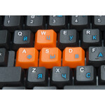 Клавиатура Dialog KS-020U черный/оранжевый