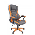 Кресло игровое Chairman game 22 серый/оранжевый