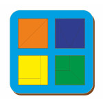 Развивающая игрушка Woodland Рамка-вкладыш Сложи квадрат (064202)