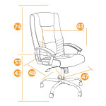 Кресло офисное TetChair MAXIMA 36-6 хром/черный
