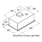Встраиваемая вытяжка Maunfeld Crosby Light 5028 Inox