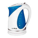 Чайник электрический Lira LR 0102 белый/голубой