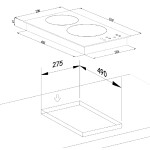 Встраиваемая электрическая варочная панель Weissgauff HV 32 BA