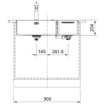 Кухонная мойка Franke Box Center BWX 220-54-27 TL (127.0538.260)