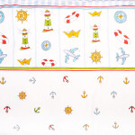 Детский комплект постельного белья Сонный Гномик Маяк голубой (333)