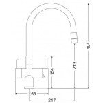 Смеситель для мойки Emar EC-3015 Black