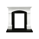 Портал каминный Royal Flame Langford под классику белый с черным