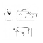 Смеситель для биде Lemark (LM3708BL) черный