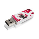 Флеш накопитель Verbatim 32GB Mini Graffiti Edition (49417) USB2.0 красный