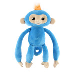 Интерактивная игрушка Fingerlings Обезьянка обнимашка 3531 голубая