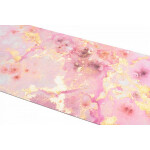 Коврик для йоги INEX Suede Yoga Mat 183 x 61 x 0,3 см розовый мрамор с позолотой