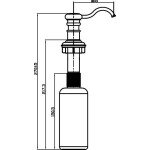 Дозатор для жидкого мыла Omoikiri OM-01-SI (4995009) античное серебро