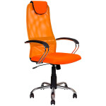 Офисное кресло Алвест AV 142 CH (142 CH) МК экокожа/сетка оранжевый