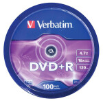 Диск DVD+R Verbatim 4.7GB 43551