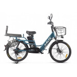 Велогибрид Green City e-ALFA LUX синий/серый