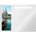 Зеркало Dubiel Vitrum Lustro Vision Venezia с подсветкой 80х60