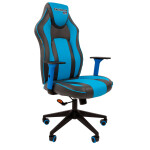Компьютерное кресло Chairman game 23 (00-07053957) серый/голубой