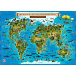 Карта Globen Животный и растительный мир Земли (КН011)