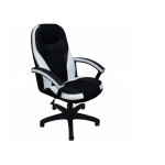 Компьютерное кресло Office-Lab КР08 (TW) черный/экокожа белый (700)